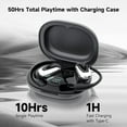 thumbnail image 5 of Bluetooth 5.4 Earbuds,Wireless Earphones Sports Headphones Built-in Microphone with Ear Hooks 50 Hours Playtime Earbuds LED Display Charging Case, Waterproof Design, Suitable for Running and Fitness,, 5 of 7