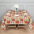 thumbnail image 3 of Pioneer Flower Floral Print Pattern Square Tablecloth, Waterproof Wipeable Spillproof Washable Table Cover for Home Kitchen Party Decor, 42"x42", 3 of 6