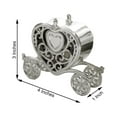 thumbnail image 2 of Balsa Circle 12 Silver 4" Mini Heart Carriage Favor Holders, 2 of 8