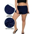 thumbnail image 4 of Alove Womens Solid Plus Size Stretchy Swim Shorts Athletic Boardshorts Swimsuit Bottoms, 4 of 7