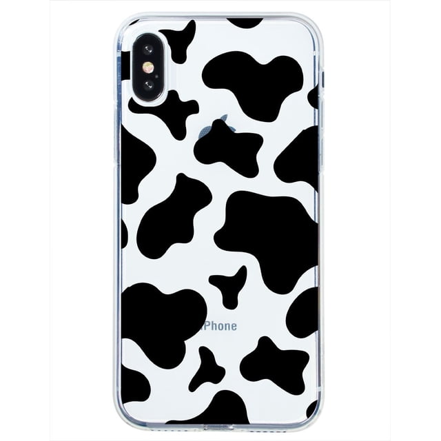 Funda para iPhone X InstaCase Vaca Animal Print Uso rudo Protector Antigolpes