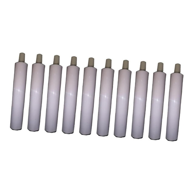 Tubos de pintura de aluminio vacíos, almacenamiento de pasta de dientes, envase rellenable, embalaje 10 piezas de 50 ml