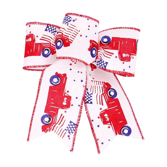 Día de la Independencia Arco Colgante Colgante Guirnalda Adorno Corbata de lazo decorativa Raya de estrella de cáñamo fino Wmkox8yii HKAHFKAH1415