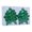 Green, variant on Colorful Leaf Shape Christmas Tree Ornaments Assorted Designs, Bright Foliage Themed Holiday Hanging Decorations, Festival Party Supplies for Tree Trimming Display 2PC