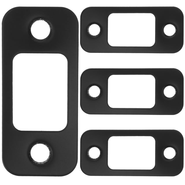 OULII 4 Pcs Plaque de Frappe pour Portes Extérieures en Acier Inoxydable pour Usage Commercial 11.8x0.79x0.04 Po