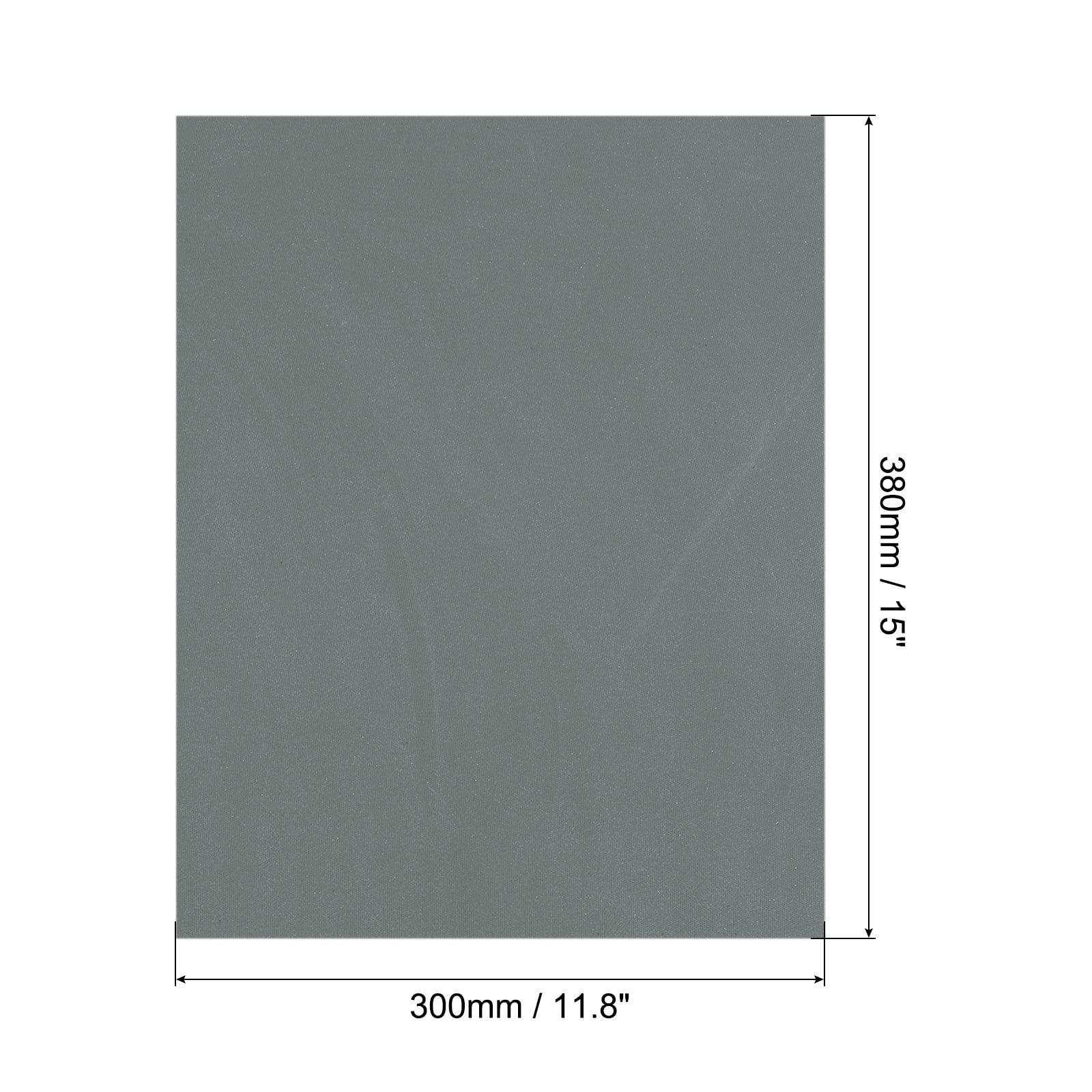 15" x 11.8" Silicone Heat Press Pad Mat 0.3" Thick for Heat Press Machine Flat Heat Transfer Pad Replacement Gray