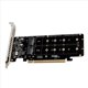 thumbnail image 5 of 4X Tarjeta de ExpansióN PCIE 4.0 Dual-Disk PCIeX16 una M.2 M-Key NVME SSD, Compatible con 4 NVMe M.2 M Key 2280 SSD, 5 of 10