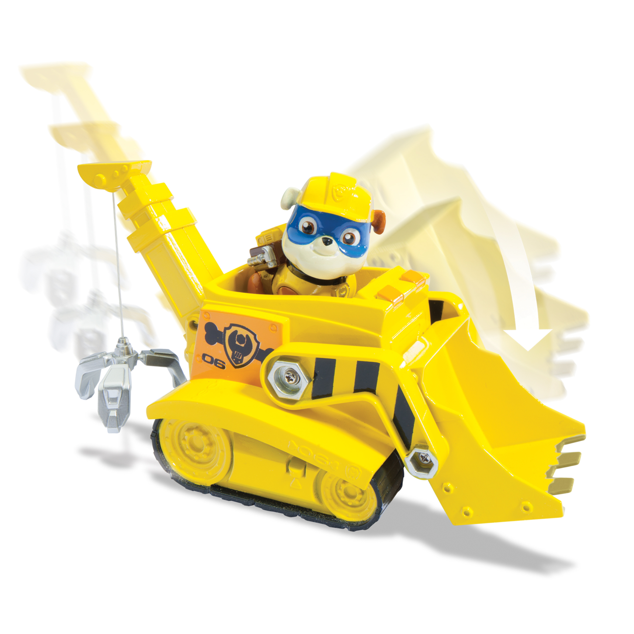 Paw Patrol Super Pup Rubble's Crane, Vehicle and Figure - image 3 of 6