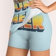 thumbnail image 4 of Summer Skirts Woman Fashion 2024 Pant Skirt Mini Skirts Office Short Skirt Summer Bright Blue Colours Typography Type, 4 of 6