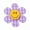 Tartan - Lilac, variant on 20pcs Flower Happy Face Charms Acrylic Big Pendants 55mm for Keychain Jewelry-Tartan - Lilac