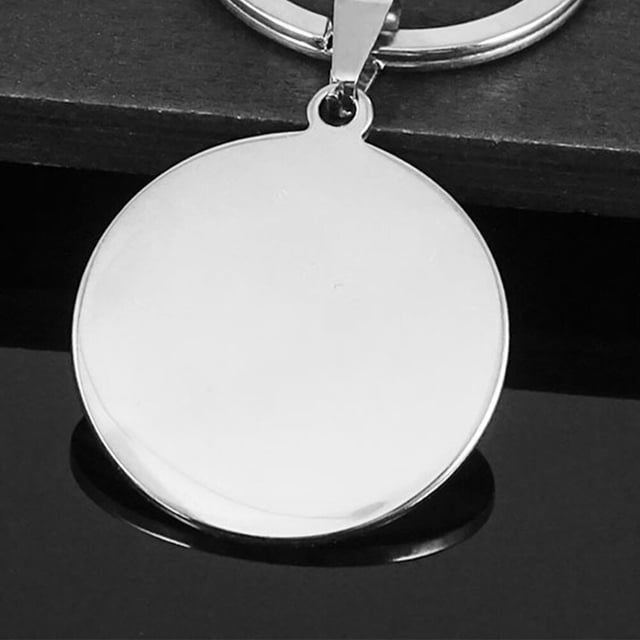 OUNONA 10Ud Llaveros Redondos Metálicos Para Manualidades Y Regalos Personalizables