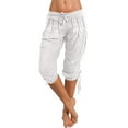 thumbnail image 2 of AKEGAMN Solid Color Harlan Pants Sportswear Casual Wide Leg Trousers, White S-5XL, 2 of 9