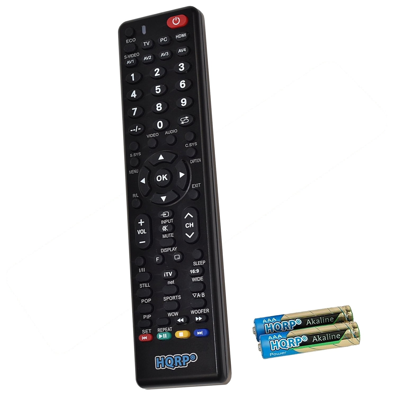 HQRP Remote Control for Sanyo FVE3923, FVE3963, FVF5044, FVM4212