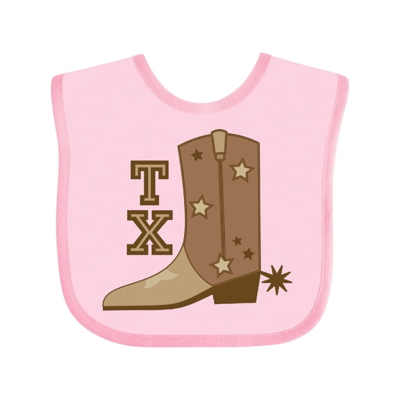 Inktastic Texas Cowboy Boot Boys or Girls Baby Bib