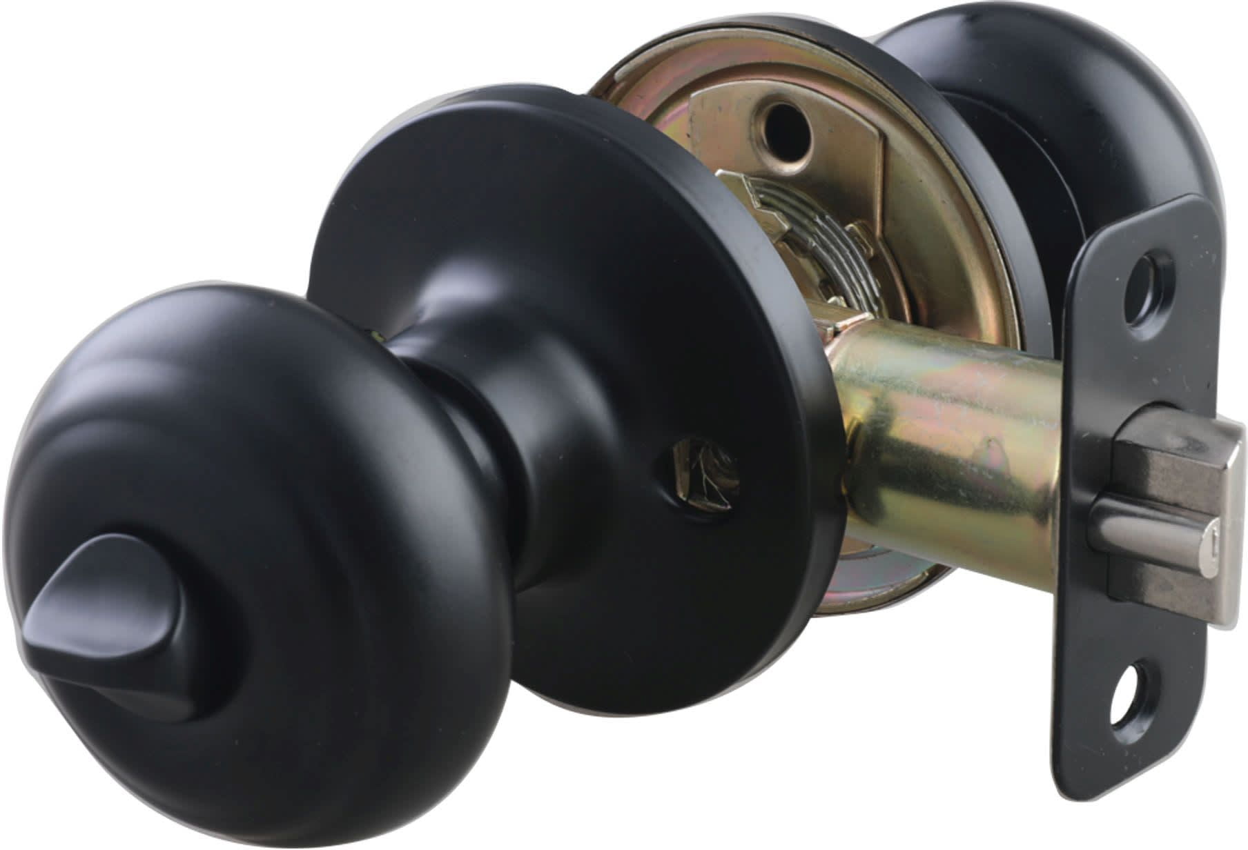 Miseno Mlk1050 Druid Single Cylinder Keyed Entry Door Flat Ridged Knob Set - Nickel