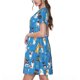 thumbnail image 2 of Easygdp Cute Dogs para Vestido Transpirable de Mujer, Vestido Suelto de Manga Corta con Pliegues y Bolsillos para el Verano, 2 of 6