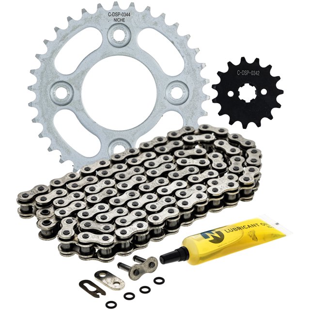Niche Sprocket Chain Set for Honda Monkey 125 15/34 Tooth 420 O-Ring Front Rear MK1013200