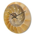 thumbnail image 3 of Designart 'Isolated Nautilus Sea Shell' Modern Wood Wall Clock, 3 of 5