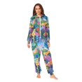 thumbnail image 2 of FORMRS Onesies Pajama for Adults Unisex Hoodie Winter Jumpsuit One Piece Sleepwear, Sizes S-2XL, Art Plants, 2 of 7