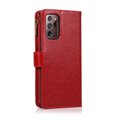 thumbnail image 5 of Allytech Galaxy Note20 Ultra 5G Case, PU Leather Zipper Wallet Case 9 Cards Holder Hand Wrist Strap Stand Shockproof Protective Flip Case Cover for Samsung Note20 Ultra 6.9" - Red, 5 of 8