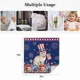 thumbnail image 5 of 4th of July Cloth Napkins, Independence Day Patriotic Flowers Cats Navy Blue Washable and Reusable Dinner Napkins Set of 8, Table Napkin for Kitchen Party Birthday Wedding Hotel Housewarming 20"x20", 5 of 9