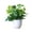 F, variant on Bobasndm Artificial Potted Plants, Artificial Green Leaves with Natural Stone and Cement Pot, Fake Plants for Indoor and Room Decoration