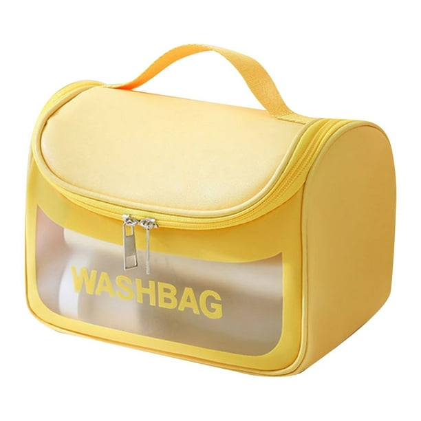 Bolsa de maquillaje ligera y transparente, artículos diversos, cosméticos de mano, artículos de uso diario, bolsa de viaje portátil