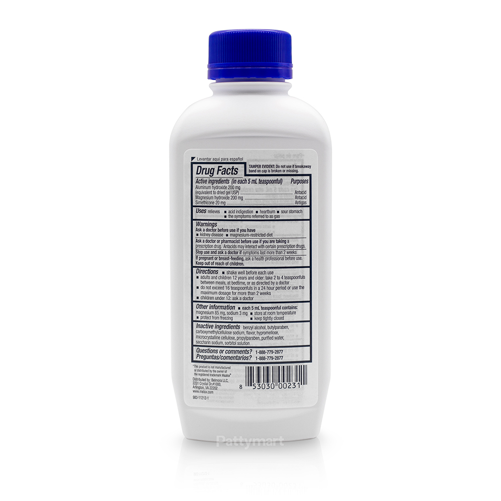 Melox Advance Regular Strength Antacid/ Melox Antiacido 12oz (355ml ...