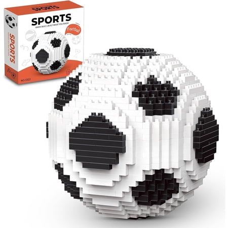 Remocguys Soccer Ball Building Set Compatible with Lego Sports Game Collectible Football for Teens Adults 850pcs