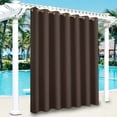 thumbnail image 2 of Outdoor Curtains Waterproof - Sun Blocking Curtains Heavy Duty Vertical Blind Grommet Shades for Garage Patio Door Window Porch Pergola, W 100 inches x L 84 inches, 2 of 8