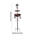 thumbnail image 3 of LACKUST Metal Solar Bird Feeder for Outdoors, 35 Inch Ground Stake Bird Feeder with Solar Light, Heavy-Duty Wild Bird Feeder Station for Garden Yard Decor, 3 of 6
