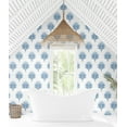 thumbnail image 3 of Harry & Grace Coastal Blue Sea Breeze Palm Peel and Stick Wallpaper, 3 of 9