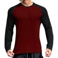 thumbnail image 1 of T-Shirt Homme Été Décontracté Imprimé Lettre T-Shirt Blouse Manches Courtes Col Rond Hauts Chemise Homme Rouge G, 1 of 3