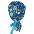 thumbnail image 4 of Gorro de pelo largo, gorro quirúrgico, gorro de trabajo estampado de algodón, pañuelo para la cabeza, pañuelos de mujer, gorro sanitario de médico, 4 of 4