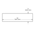 thumbnail image 5 of Dulles Glass 8" x 30" Rectangle Floating Glass Shelf - Shelf Only - Tempered - 3/8" Thick - Flat Polished, 5 of 11