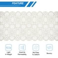thumbnail image 4 of Unique Bargains Lace Ribbon 10 Yards 7 Inch Lace Flower Trim for Craft Headbands Wedding Pure White, 4 of 5