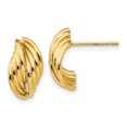 thumbnail image 1 of Boucles d'Oreilles en Or Jaune 14K Poli Fantaisie, 1 of 2