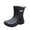 Black, variant on Waterproof Rubber Rain Boots Rainy Day Commute Shoes,Muddy Boots Yard Gardening Footwear, Comfortable Non Slip Footwear Outdoor Dog Walking, Protective Work Shoes Car Washing Footwear, Black 5.5