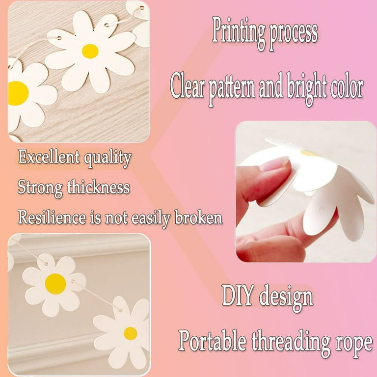 Madeliefjes Decoratieset - 12 Stuks - Lente Versiering