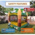 thumbnail image 5 of Pogo Bounce House Crossover Kids Inflatable Bounce House with Blower, Tropical Jumper, 5 of 8