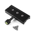 thumbnail image 3 of Adaptador De Abrazadera Qr-120 Negro Para Placa De Liberación Rápida 1/4 "3/8" Para Trípode Arca Swiss Rss Serendint EL007093-00, 3 of 6