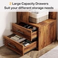 thumbnail image 4 of Tribesigns 5-Tier Corner Bookshelf with 2 Drawers, 66.9-Inch Tall Corner Bookcase Shelf (White), 4 of 5