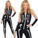 thumbnail image 1 of Medianoche Más Halloween Horror Vampiro Esqueleto Disfraz Vestido Largo Fancy Outfit, 1 of 4