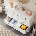 thumbnail image 6 of White 7 Drawer Dresser for Bedroom, Modern Wide Chest Of Drawers Wood Storage Cabinet for Living Room, 6 of 9