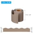 thumbnail image 2 of Uxcell 2.24" x 32.8Ft Bulletin Board Border,Scalloped Trim Strips Wall Decor, Coffee, 2 of 6