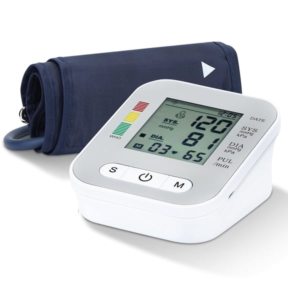 Imountek Upper Arm Blood Pressure Monitor, BP Machine with Voice Broadcast, 8.66-12.6in Cuff Backlit Screen Display for Home Use