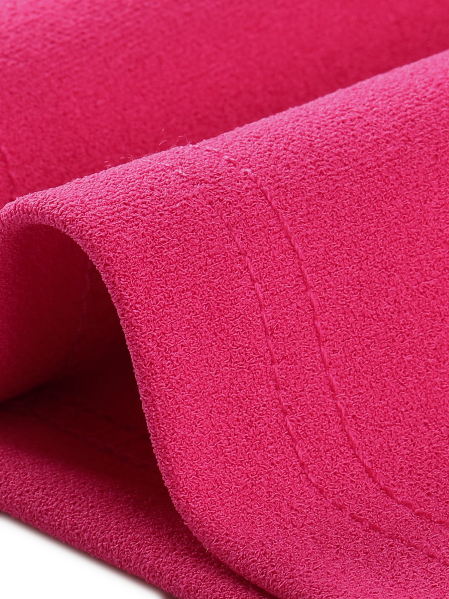 DARING DIVA Work Office Elegant 3/4 Sleeve V Neck A-Line Dress XS Hot Pink
