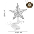 thumbnail image 3 of Christmas Tree Topper LED Glowing Star Tree Topper with Multi-Color Lights,Lighted Star Ornament for Christmas Tree Decoration Indoor and Outdoor Trees 6.6X5.9 inches, 3 of 5