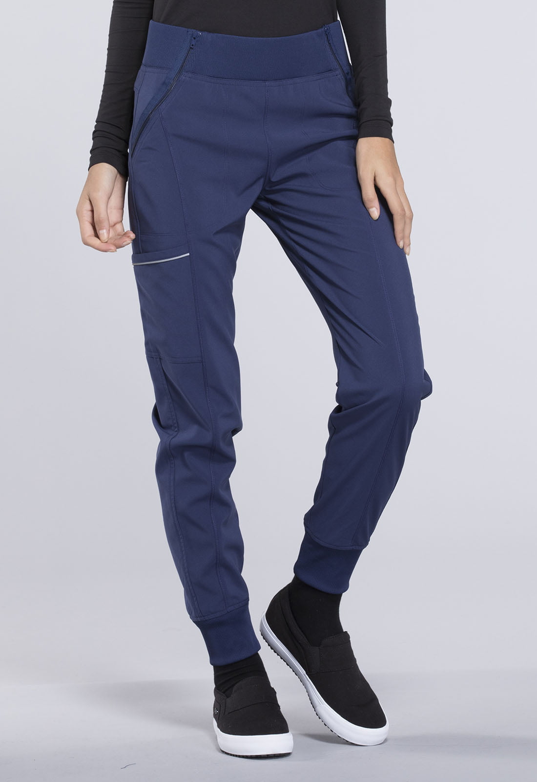 Slim fit scrubs pants SOFT STRETCH, navy blue, SE2-G2