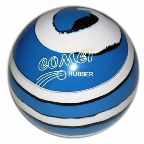 BuyBocceBalls New Listing (5 inch- 3lbs. 12 oz.) - EPCO Duckpin Bowling Ball Single - Comet Rubber - Royal with White & Black